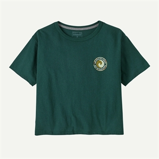 Patagonia Womens Unity Fitz Easy Cut Responsibili-Tee cascade green bryst